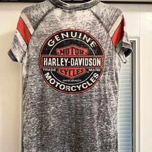 Womens Harley Davidson Oil Can Burnout Tee